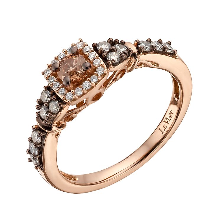 Le Vian 14ct Strawberry Gold 51 point Chocolate Diamond ring Ernest Jones