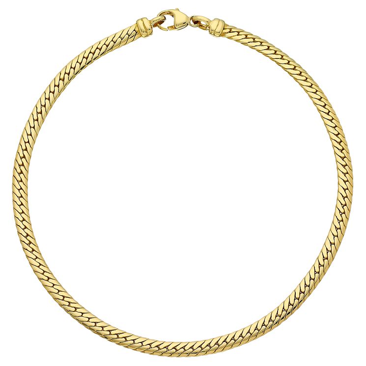9ct Gold 7.5" Snake Chain Bracelet H.Samuel