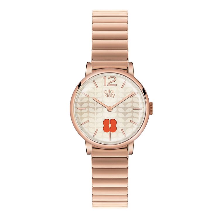 Orla Kiely Ladies' Rose GoldPlated Bracelet Watch H.Samuel