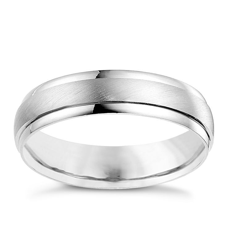18ct white gold wedding ring Ernest Jones
