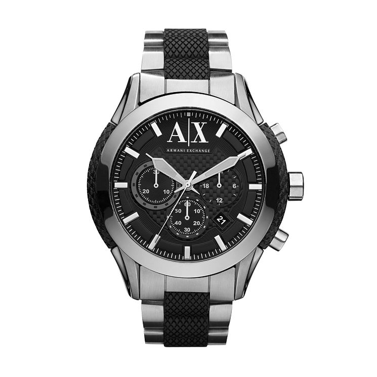 Armani Exchange Grey Strap Watch H.Samuel