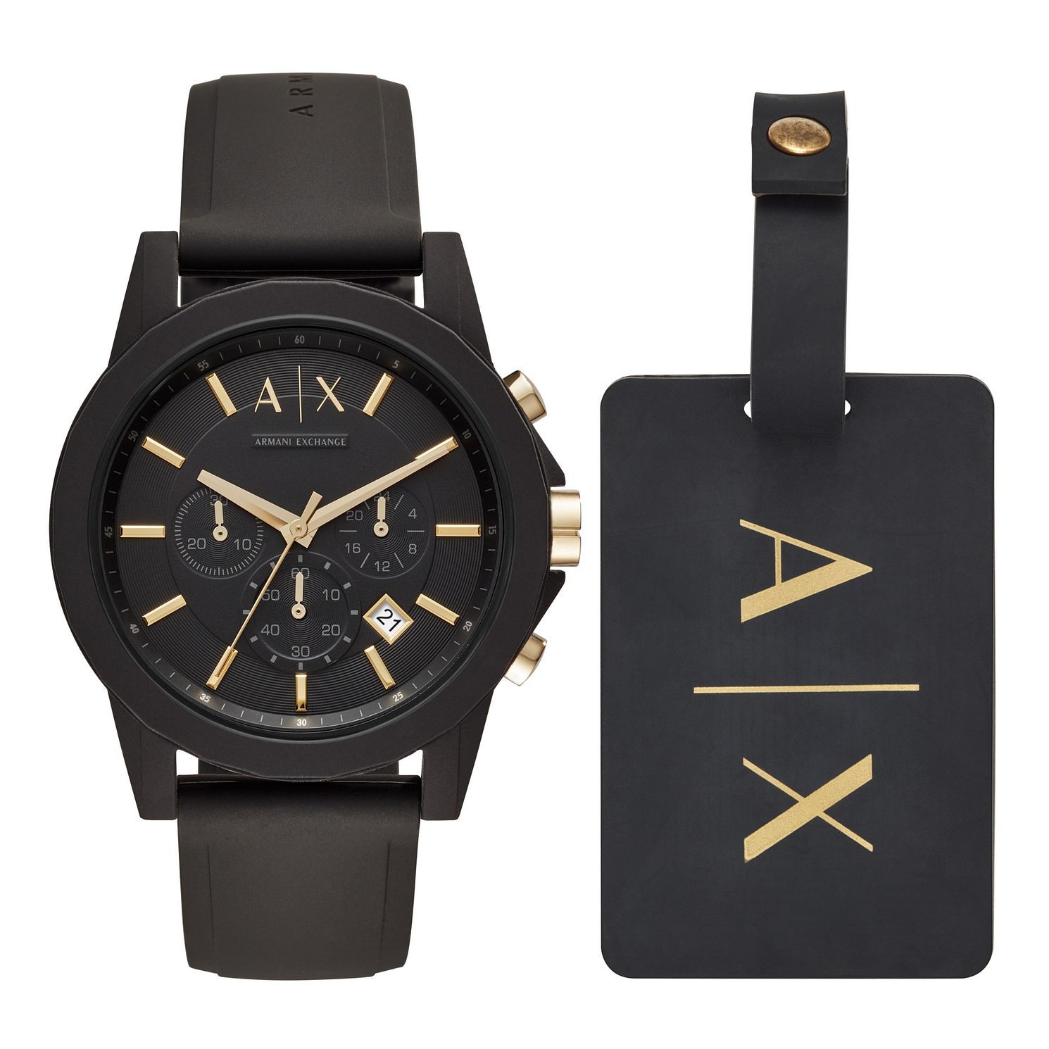 armani exchange black 7518