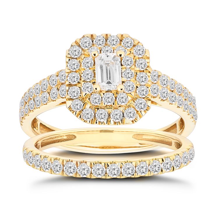 18ct Yellow Gold 1ct Total Diamond 