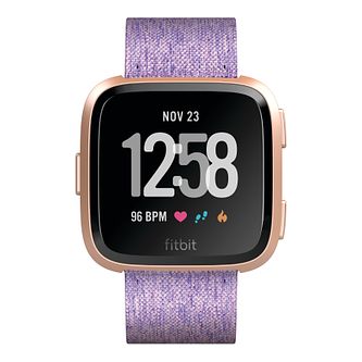 fitbit versa rose gold lavender