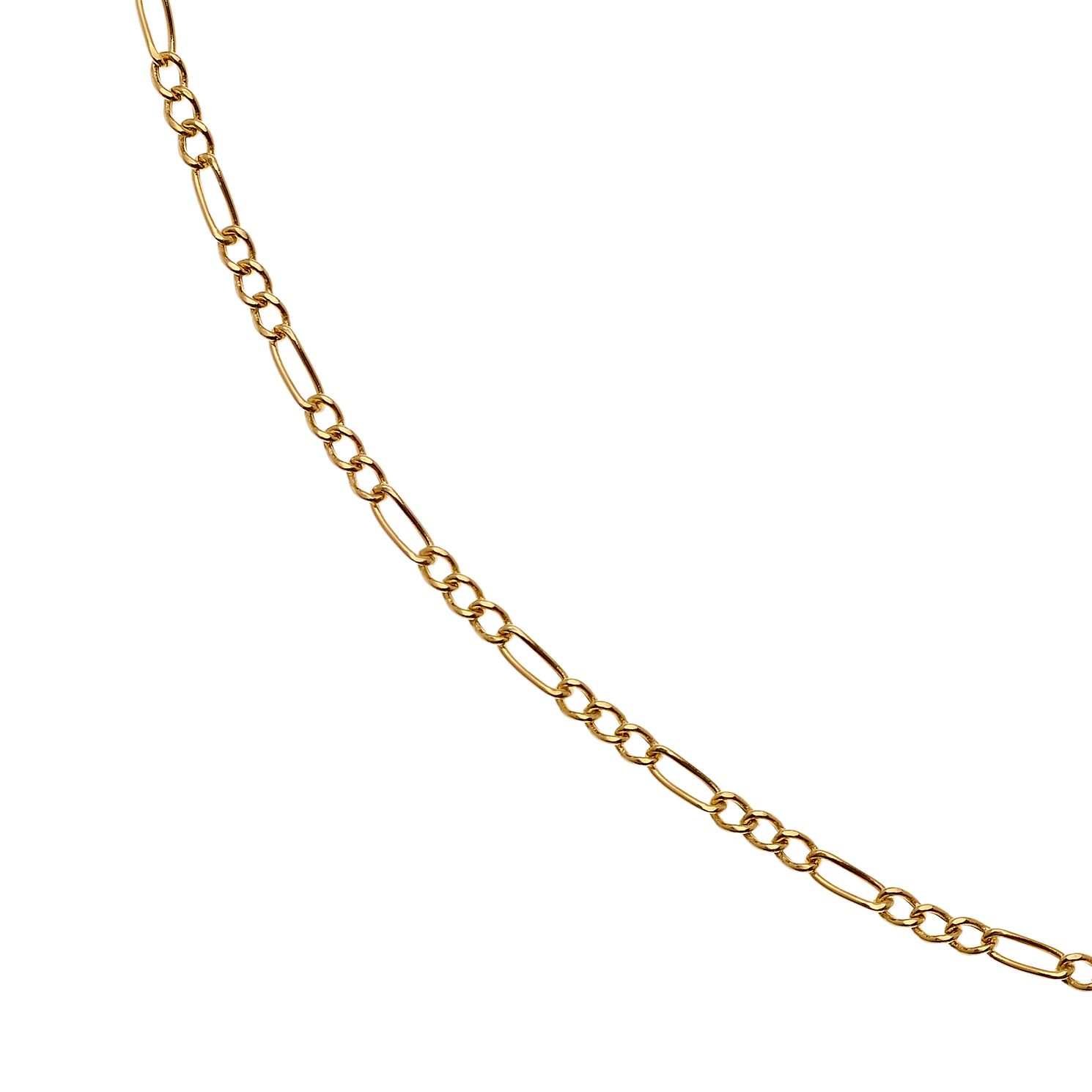 9ct Yellow Gold 18 Inch Figaro Chain- H 