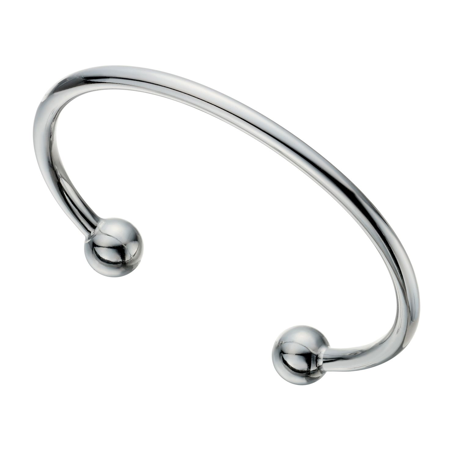 Mens silver hot sale torque bracelet