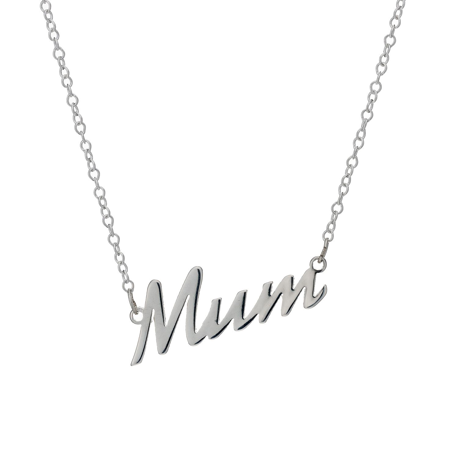 Mummy cheap necklace silver