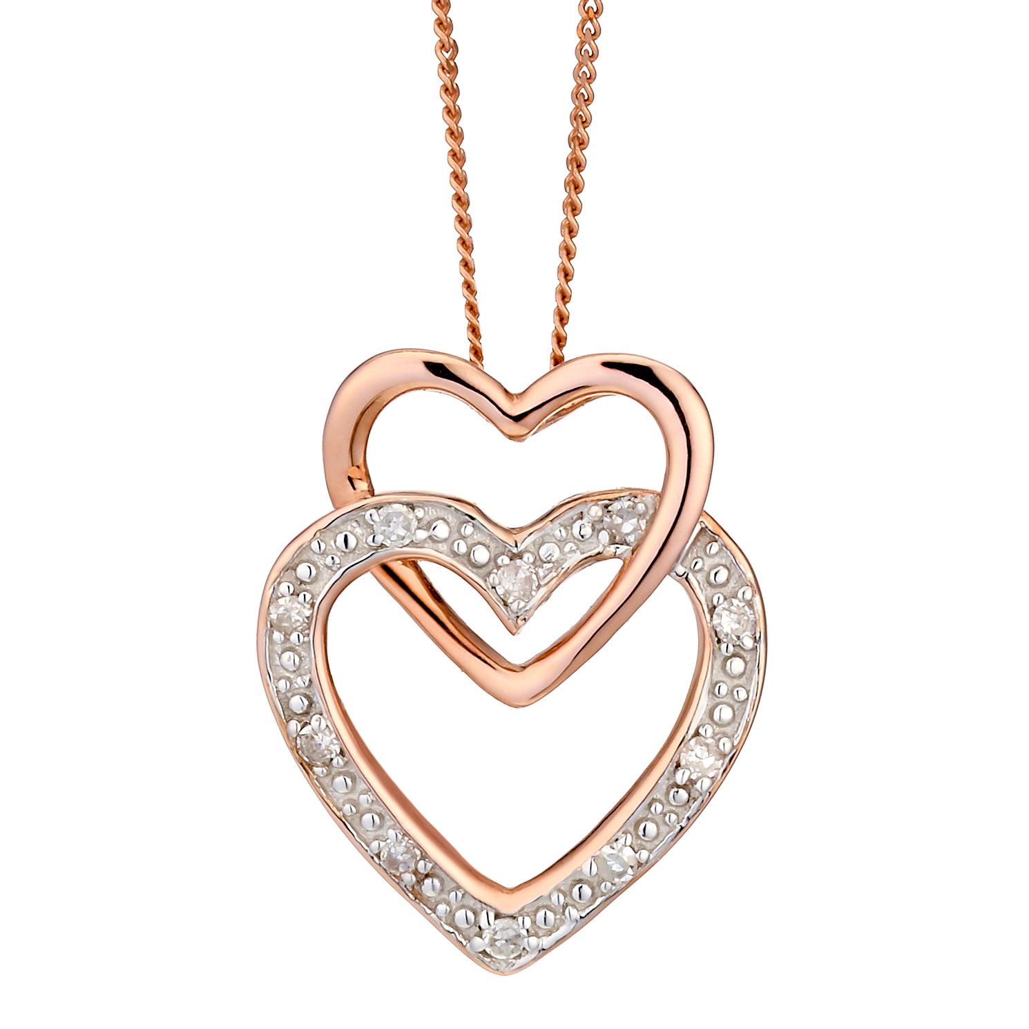 9ct rose gold heart locket