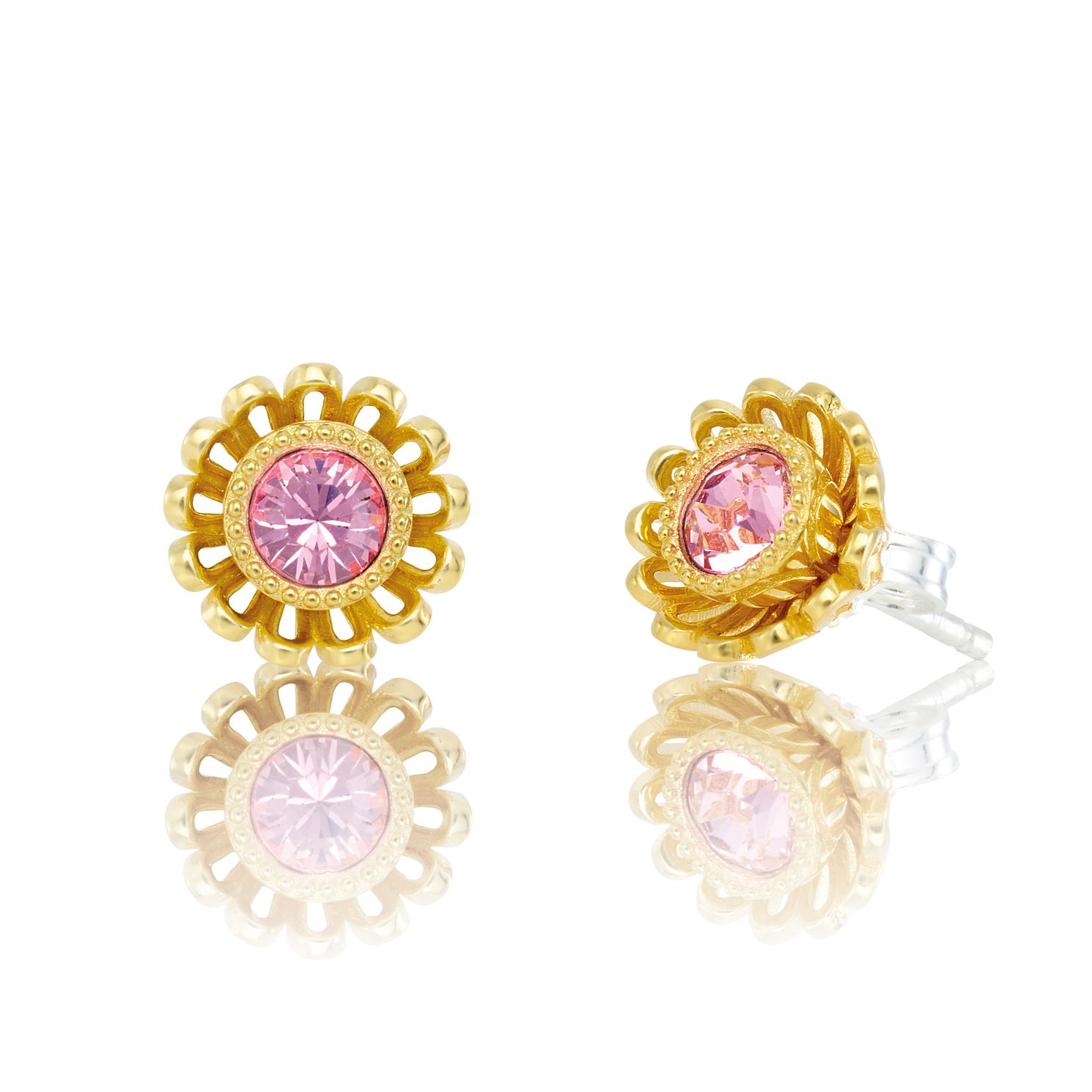 Chamilia Daisy Post Stud Earrings with Swarovski Crystal H.Samuel