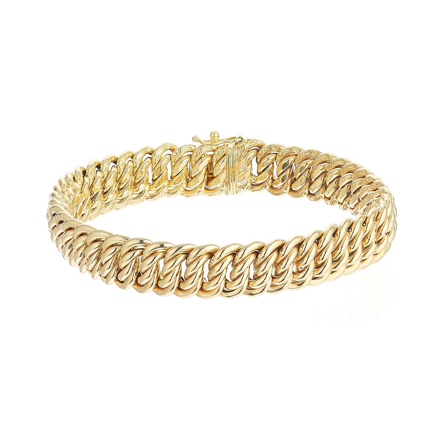 9ct Yellow Gold Heavy Luxe Bracelet Ernest Jones