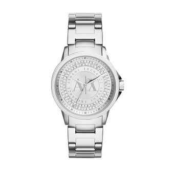 emporio armani white dial watch