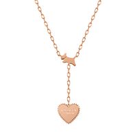 Radley Rose Gold Tone Heart Necklace- H 