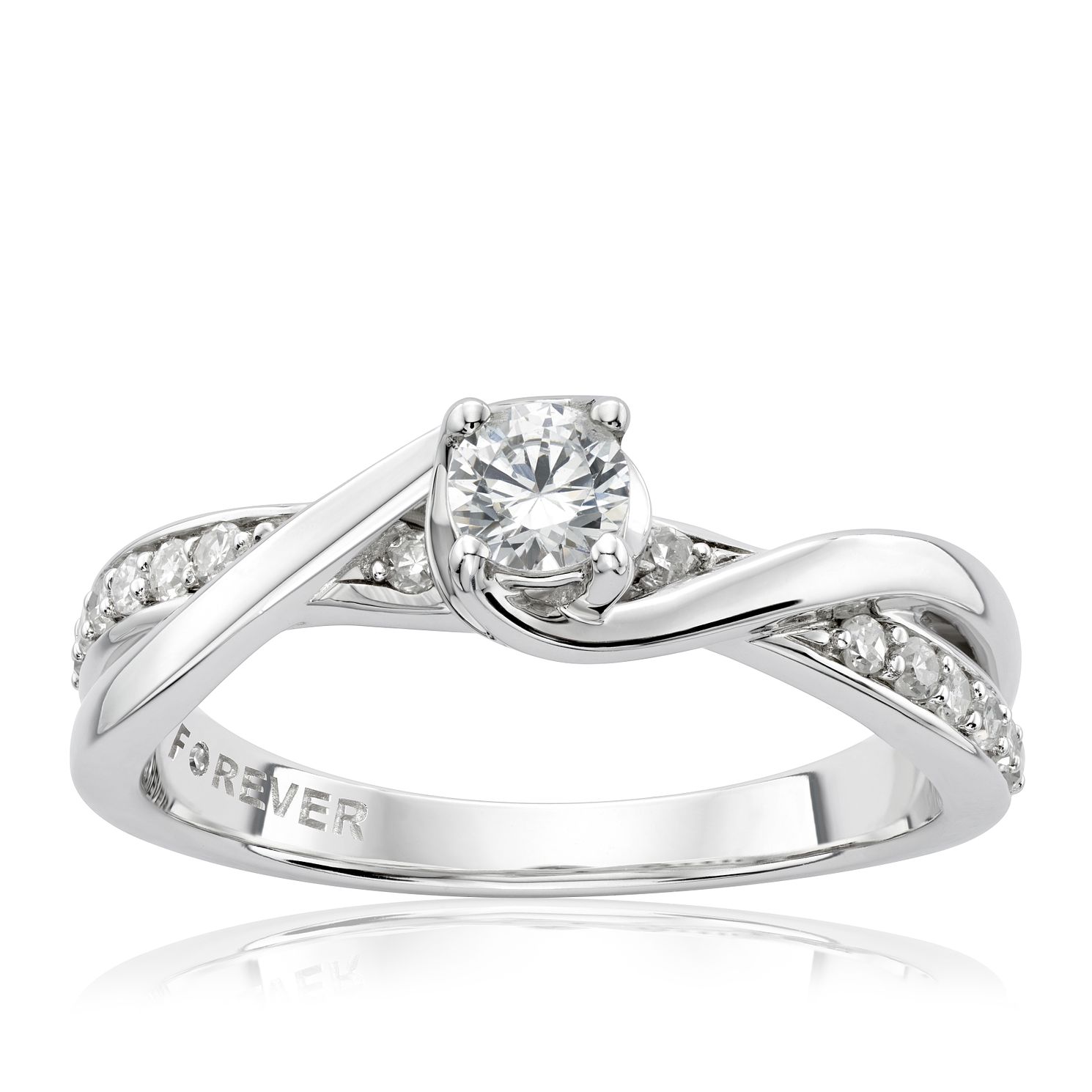 h samuel white gold diamond ring