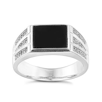 Shop Online For Men S Onyx Rings At H Samuel