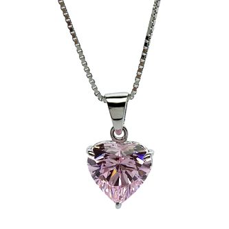 CARAT* LONDON 9ct White Gold, Pink 