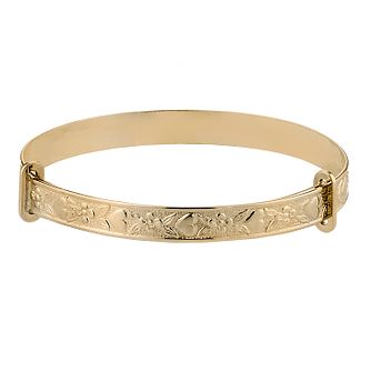 gold christening bangle