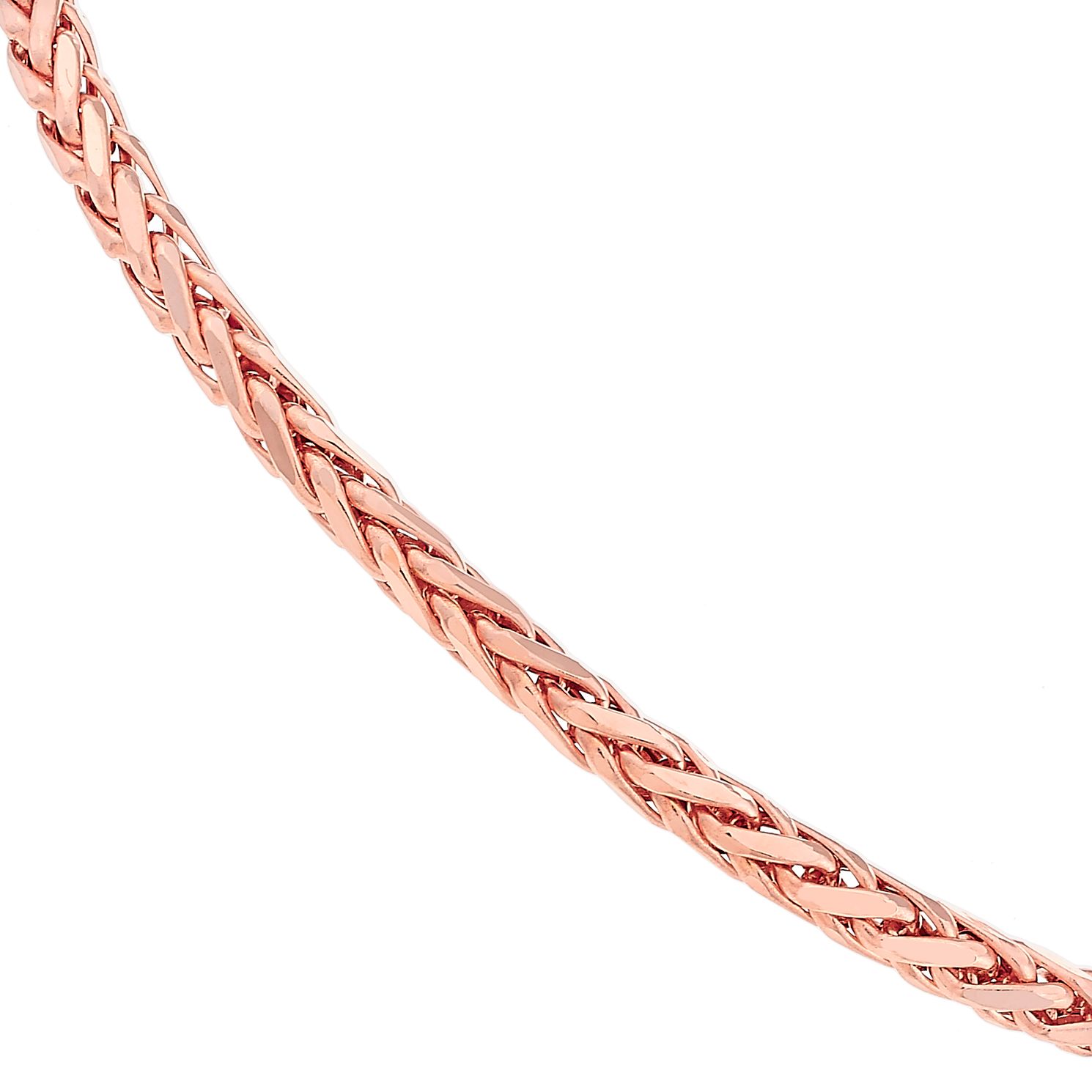 9ct Rose Gold 7.5 Inch Spiga Chain 