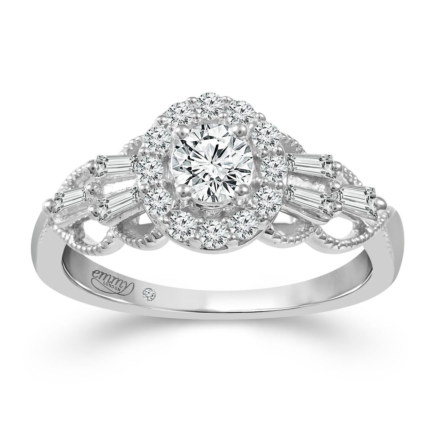 Emmy London 18ct White Gold 2/3ct Diamond Ring | H.Samuel