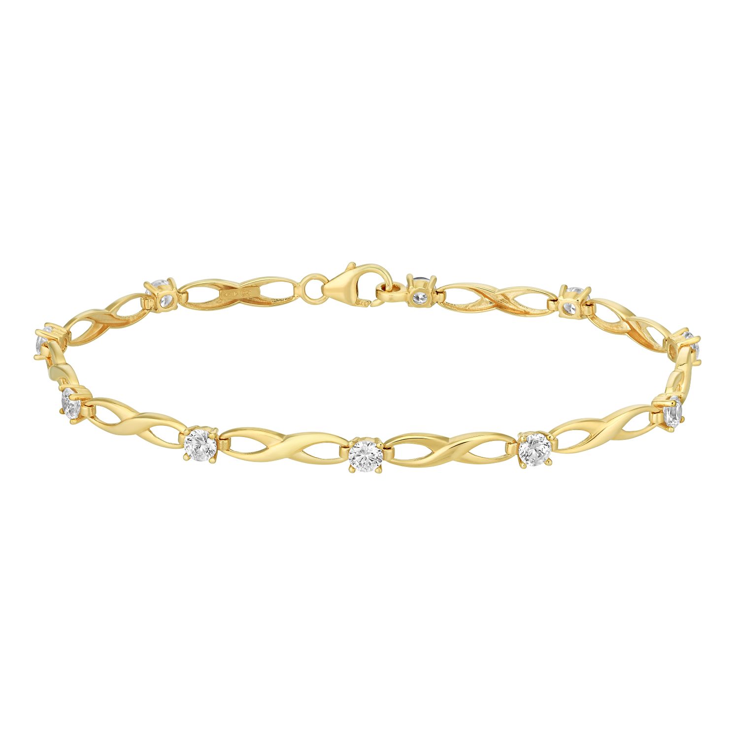 Cubic Zirconia Infinity Bracelet | H.Samuel