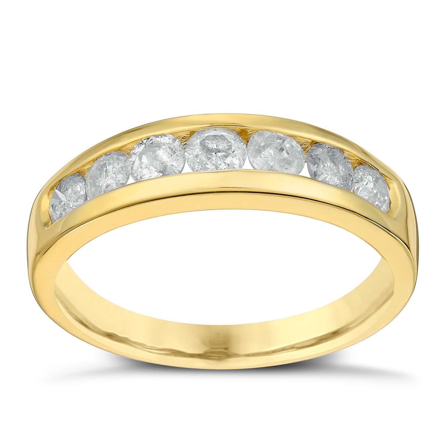 9ct Yellow Gold 3/4 Carat Diamond Eternity Ring | H.Samuel