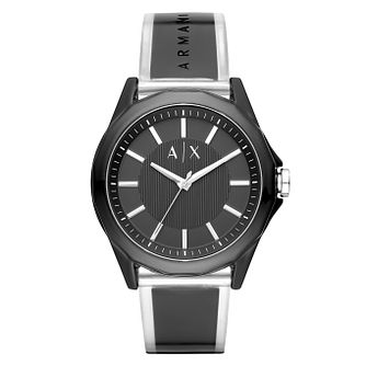 mens silver armani watches