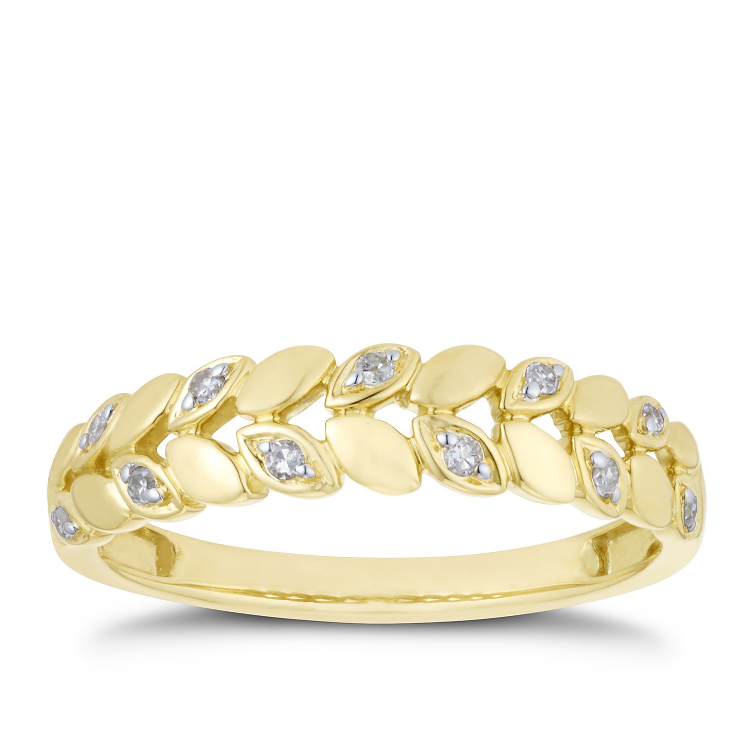 Eternity Ring H Samuel Gold Rings 9ct Yellow Gold Channel Set - Main Image