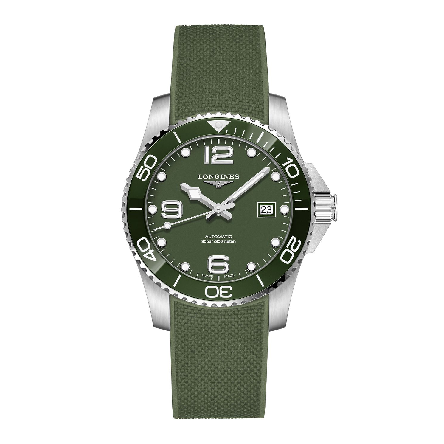 Khaki Rubber Strap Watch 