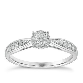 Diamond Cluster Engagement Rings - Ernest Jones