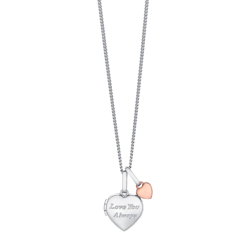 rose gold locket h samuel