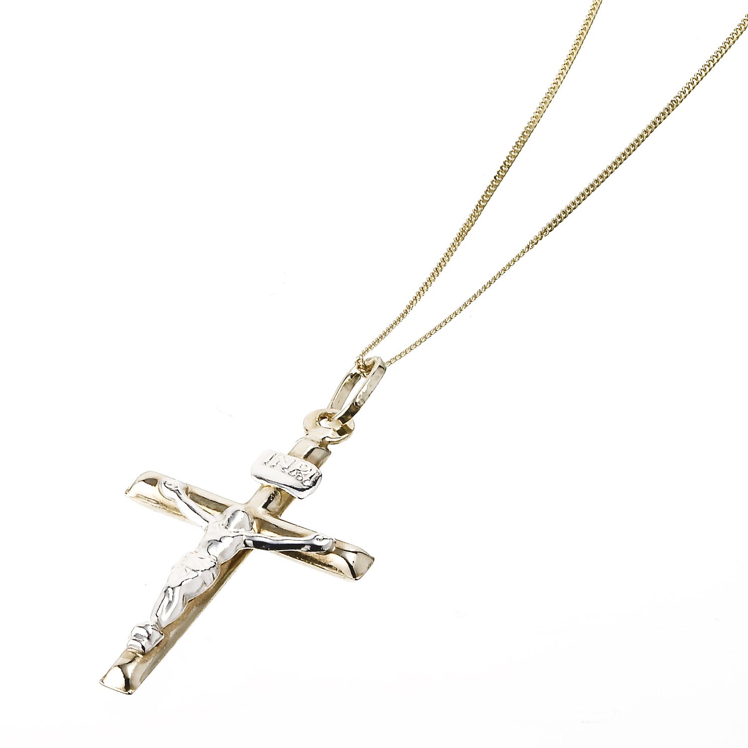 mini cross necklace gold