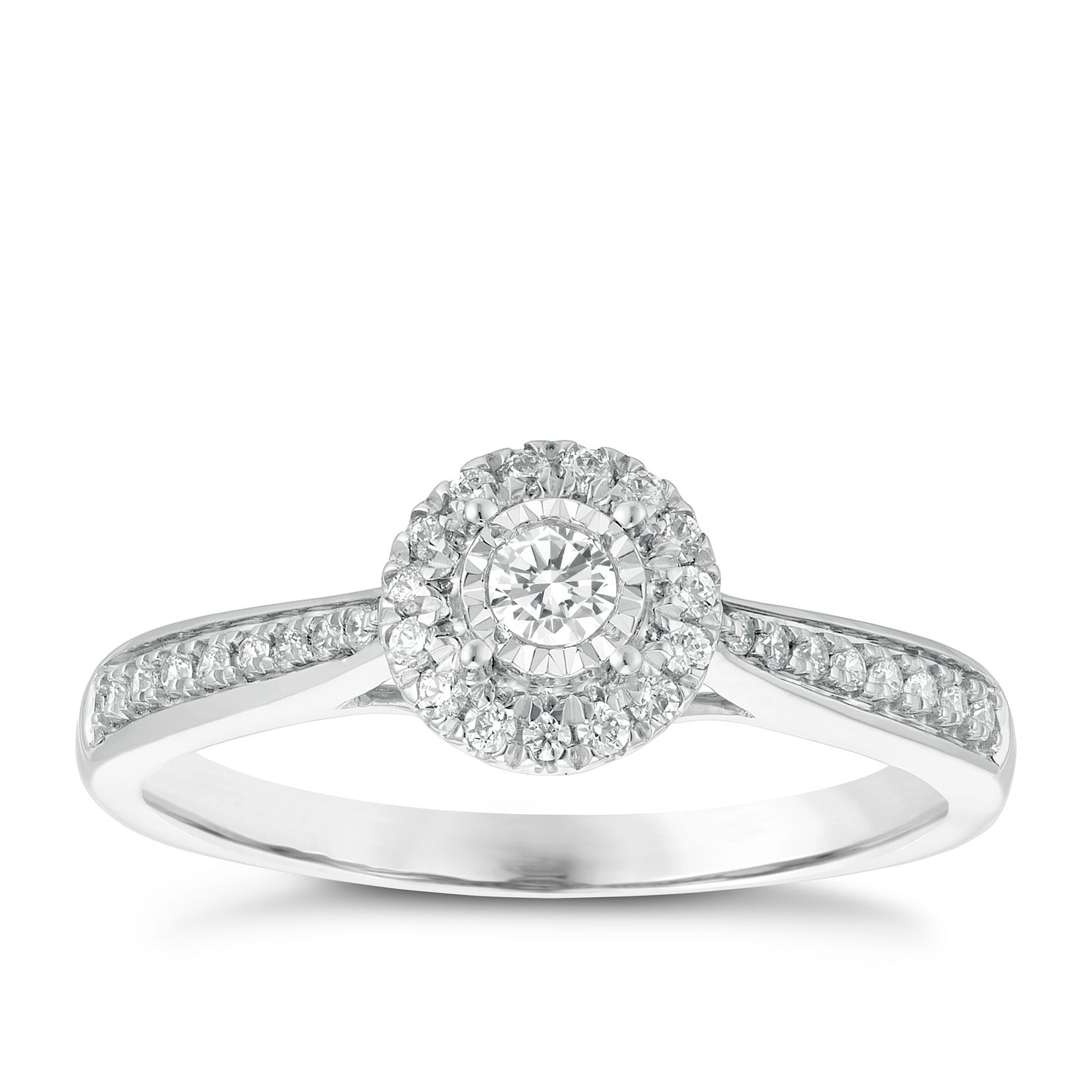 diamond solitaire ring with halo