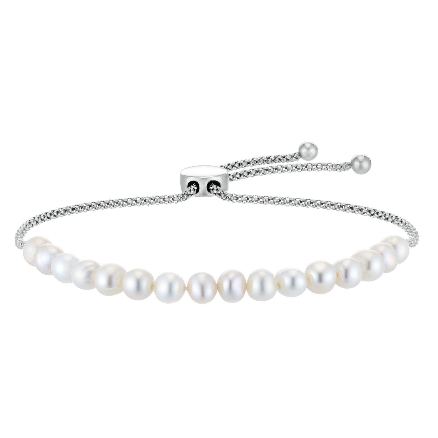 sterling silver and pearl bracelet