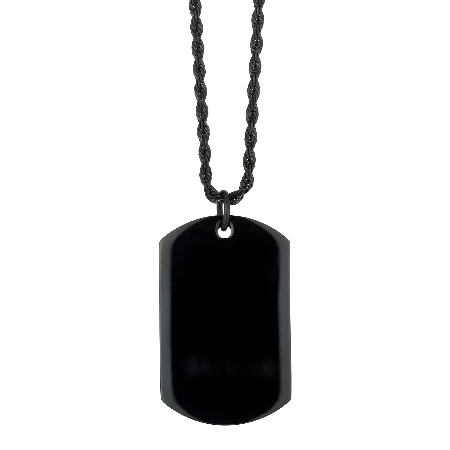 black dog chain necklace