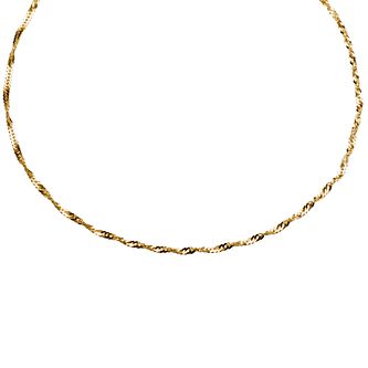 Solid Gold 16 Inch Singapore Chain 