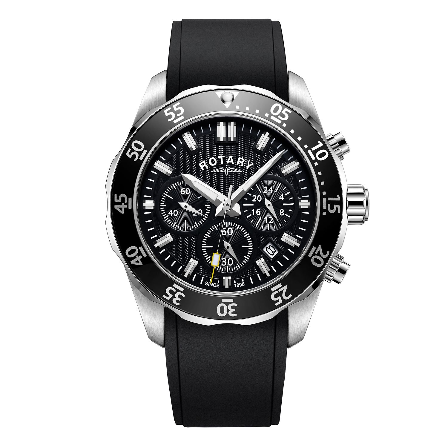 mens black rotary watch