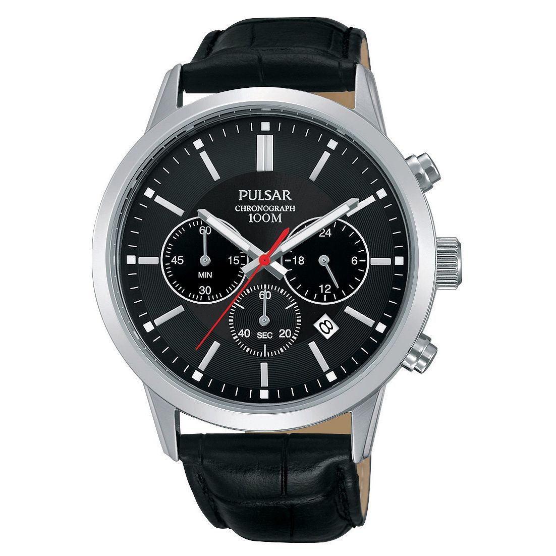 pulsar watch silver