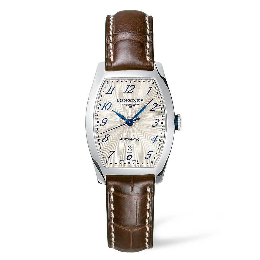 Longines Evidenza Men's Brown Leather Strap Watch Ernest Jones