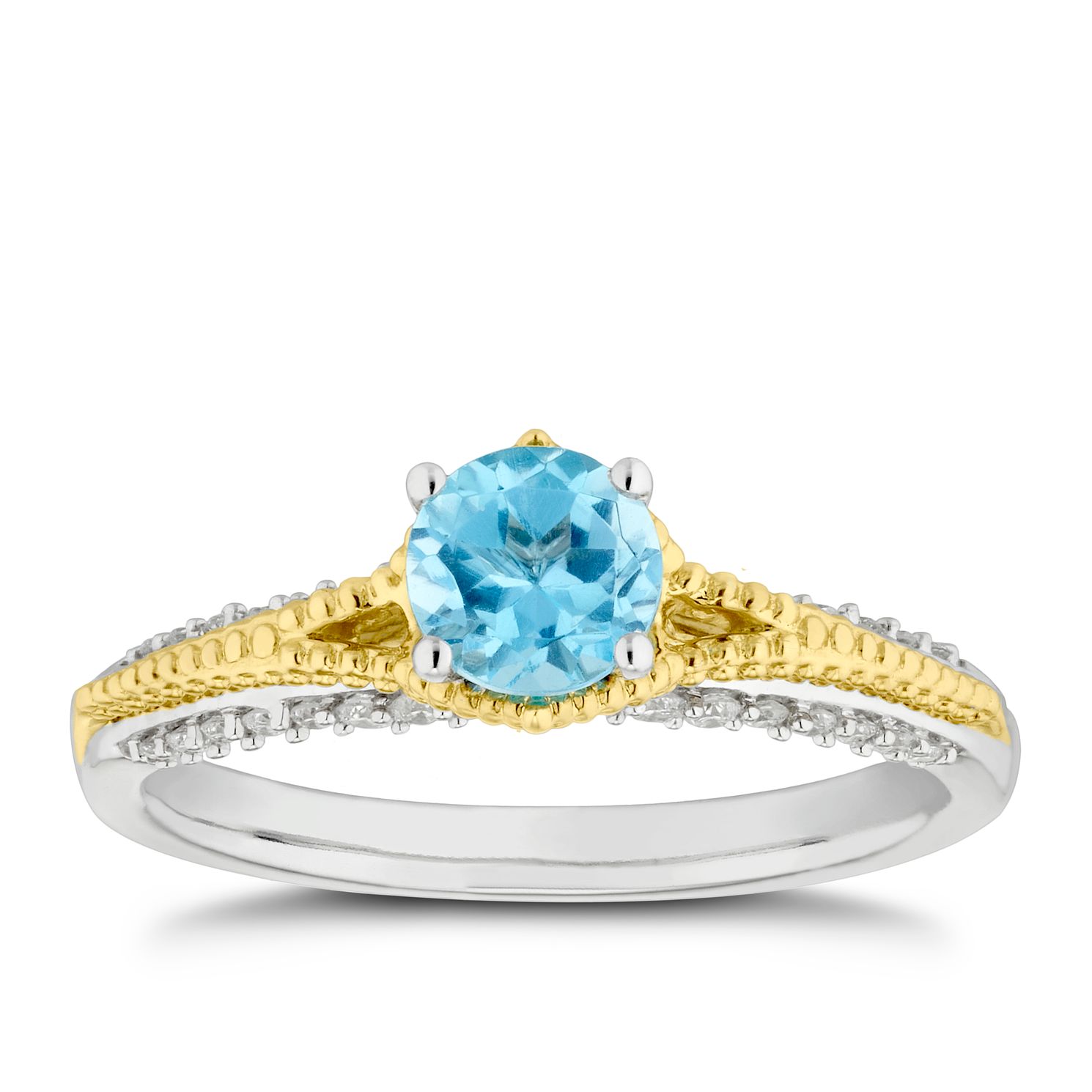 Enchanted Disney Fine Jewelry Diamond Topaz Jasmine Ring