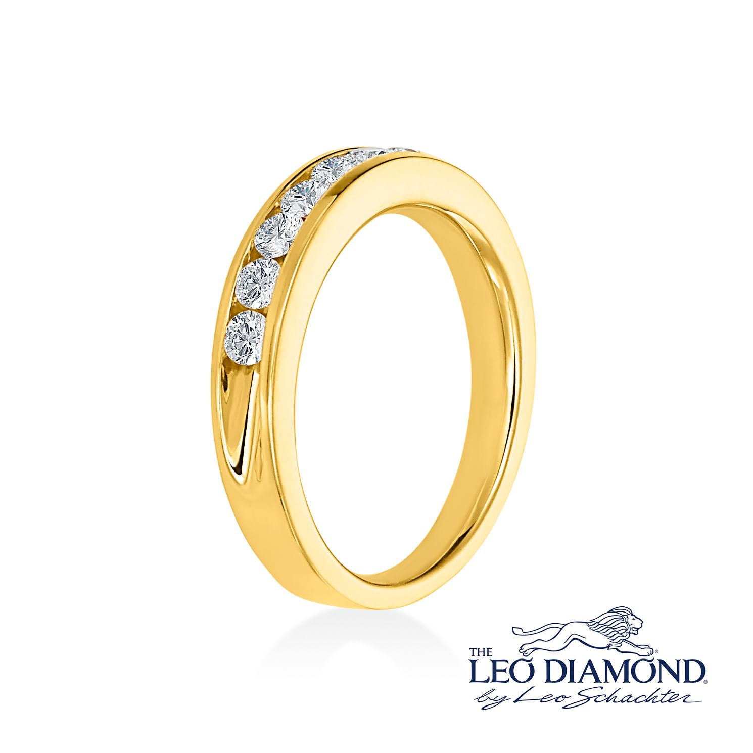 Leo Diamond 18ct Yellow Gold 1/2ct ISi2 Eternity Ring Ernest Jones