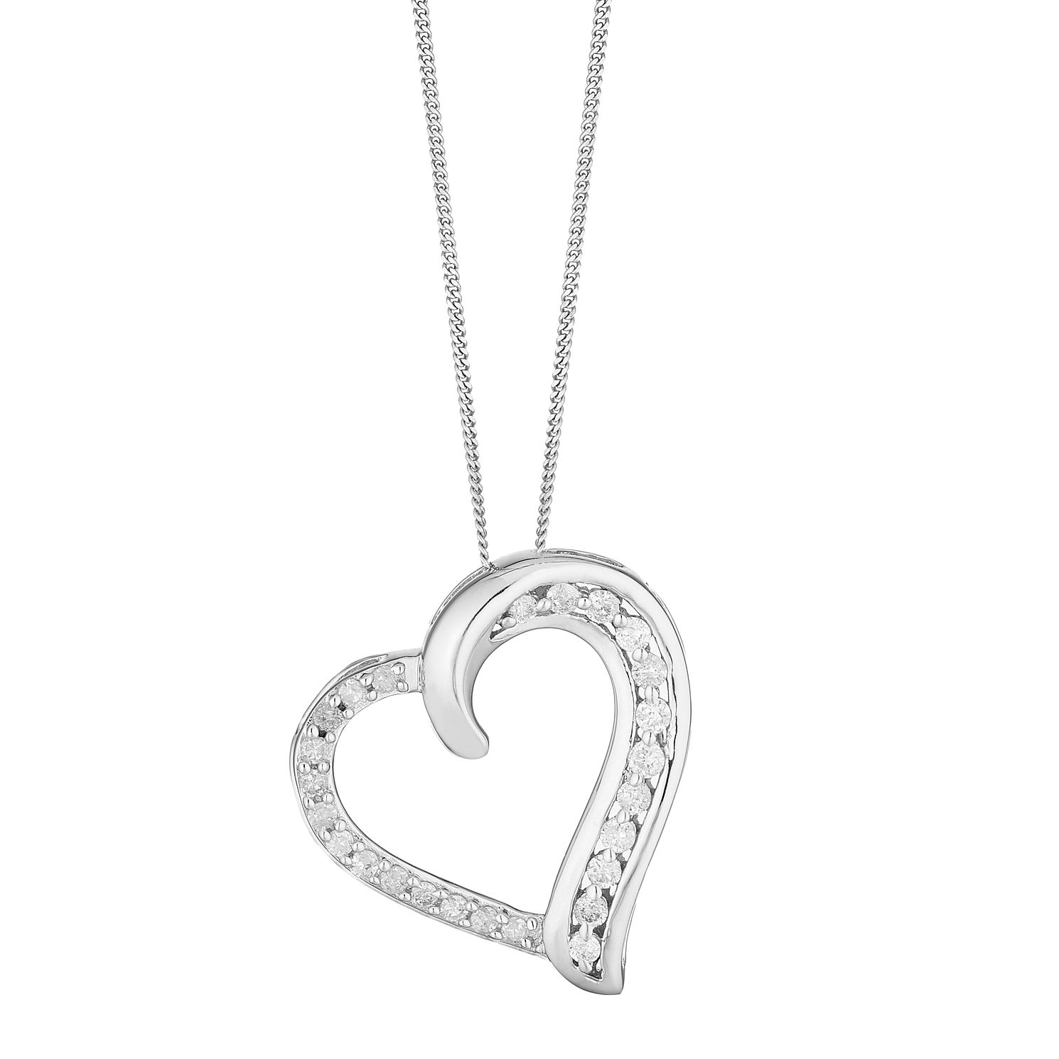 White gold necklace h on sale samuel