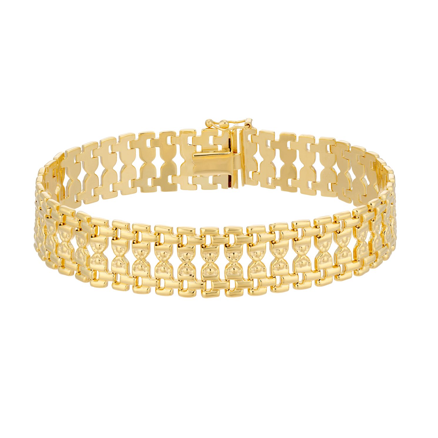 Together Silver & 9ct Bonded Gold Fancy Bracelet H.Samuel