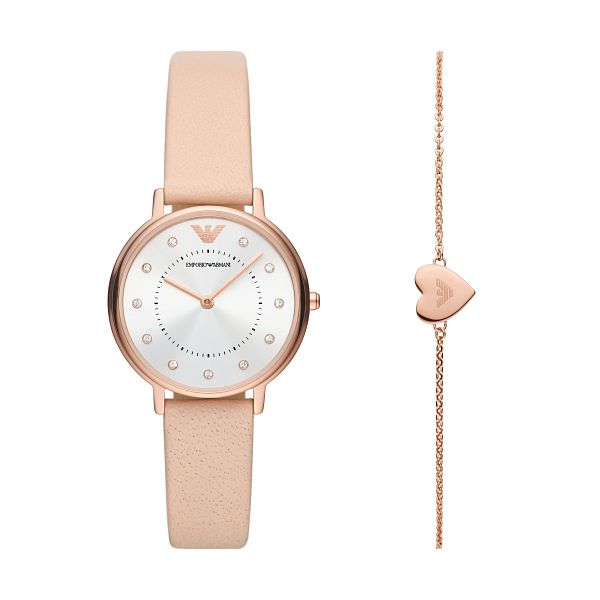 Pink Leather Strap Smartwatch- Ernest Jones