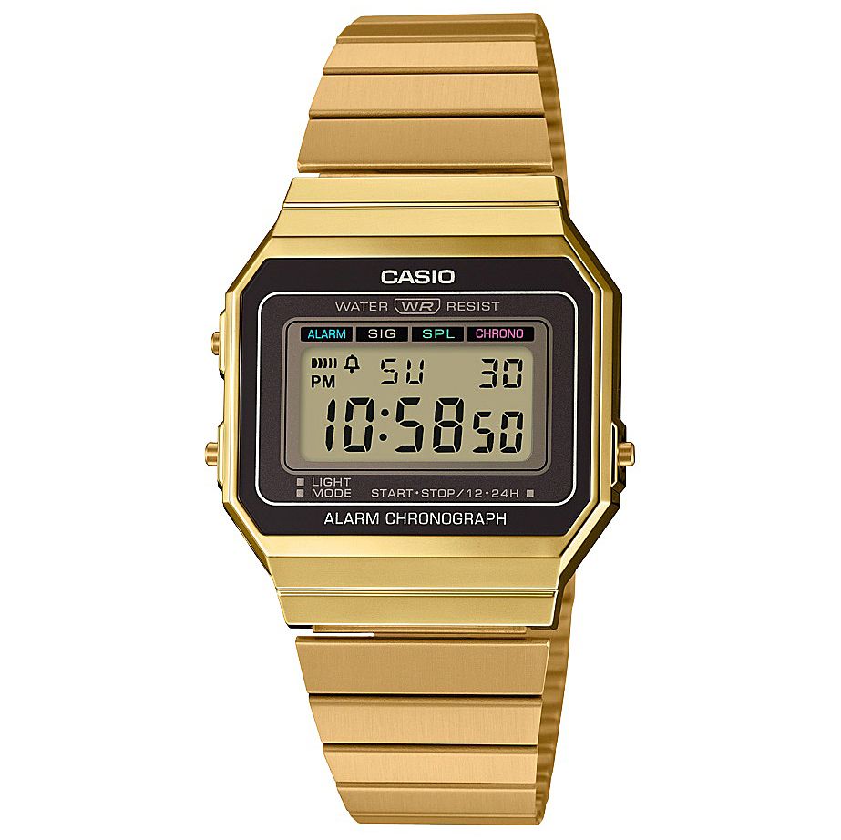 casio gold watch with diamonds