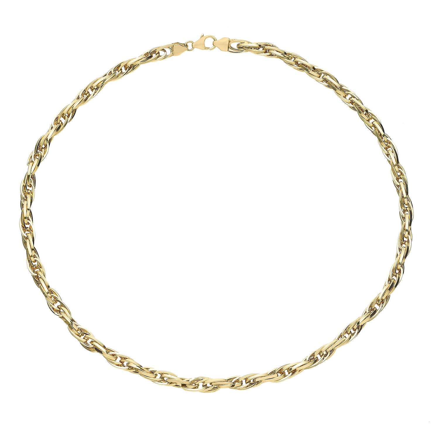 9ct Yellow Gold Multiple Twist Chain Necklace - Ernest Jones