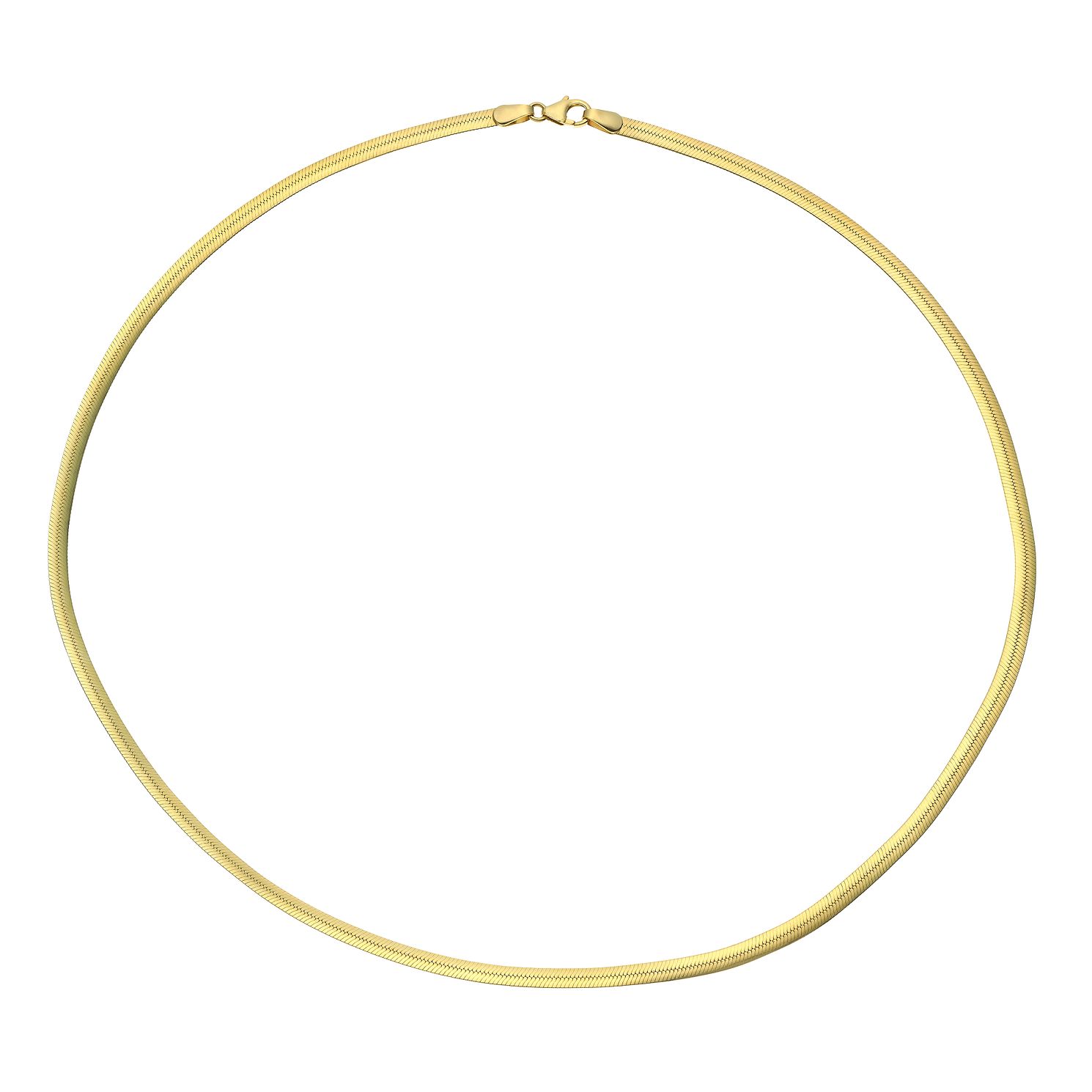 9ct Yellow Gold Flat Snake Chain 