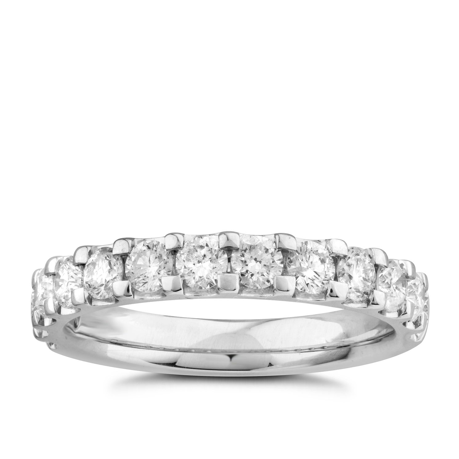 9ct white gold 1ct diamond ring