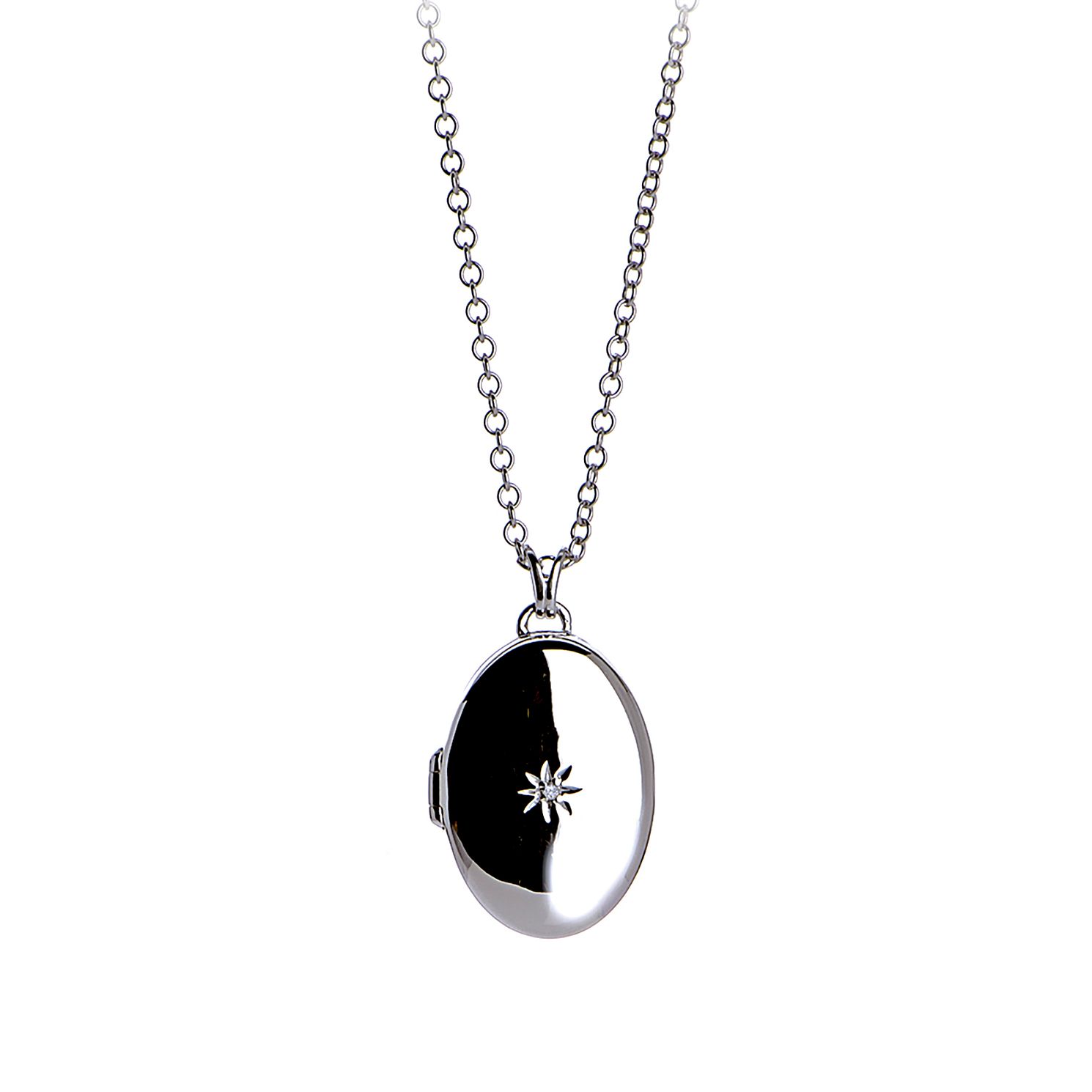 hot diamonds locket necklace