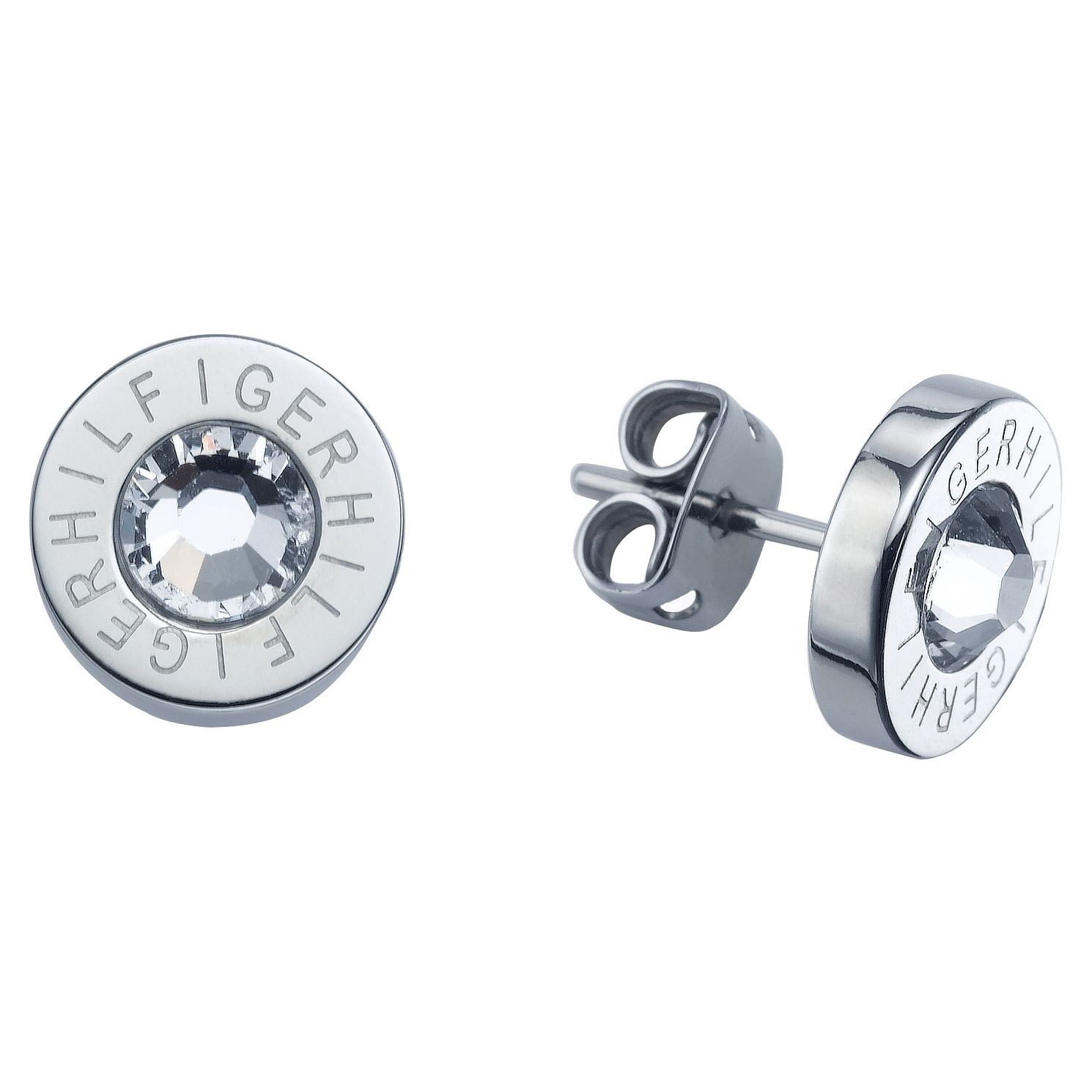 tommy hilfiger earrings silver