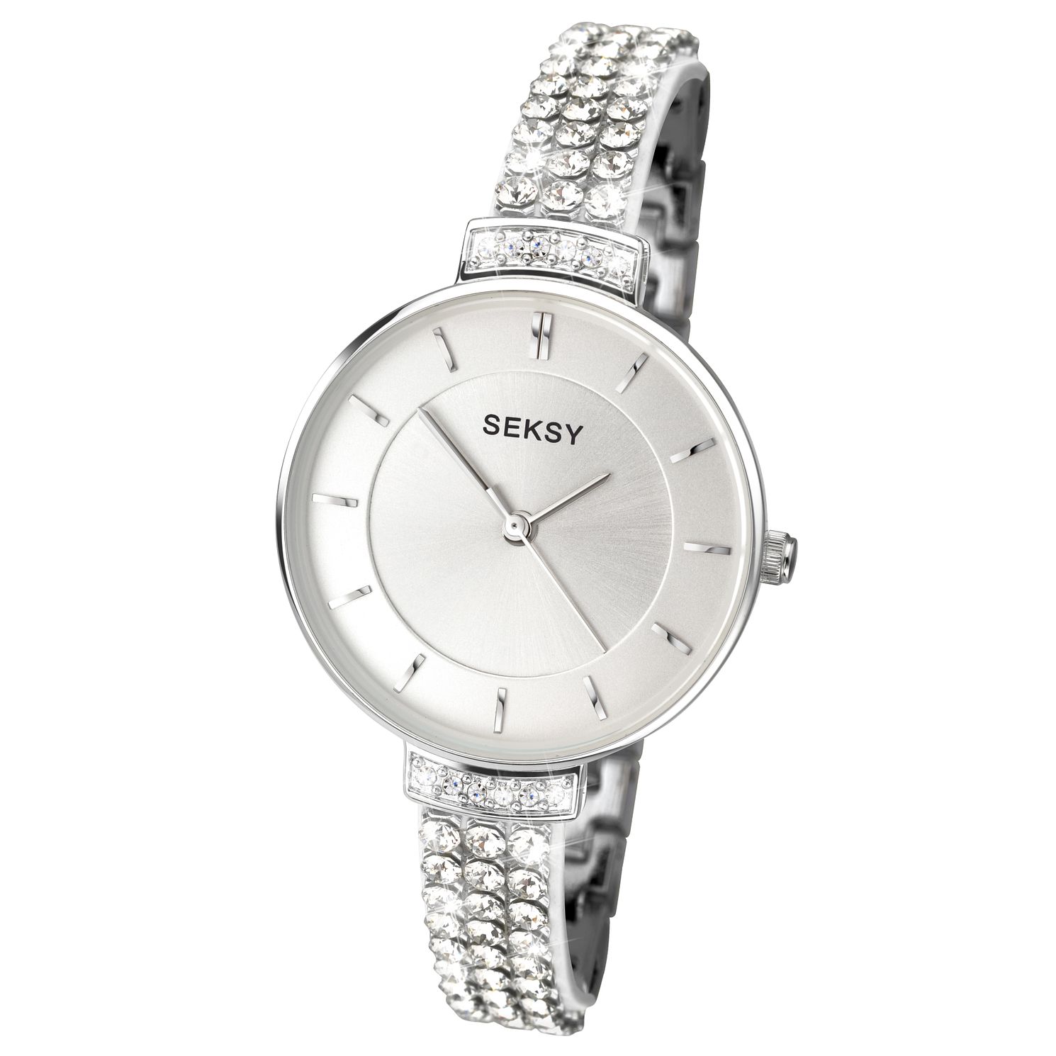silver seksy watch