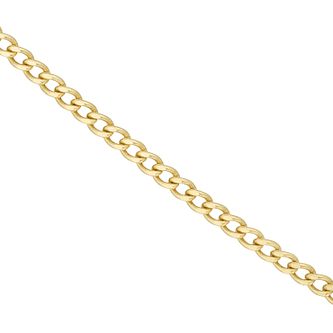 9ct Yellow Gold 18 Inch Curb Chain- H 